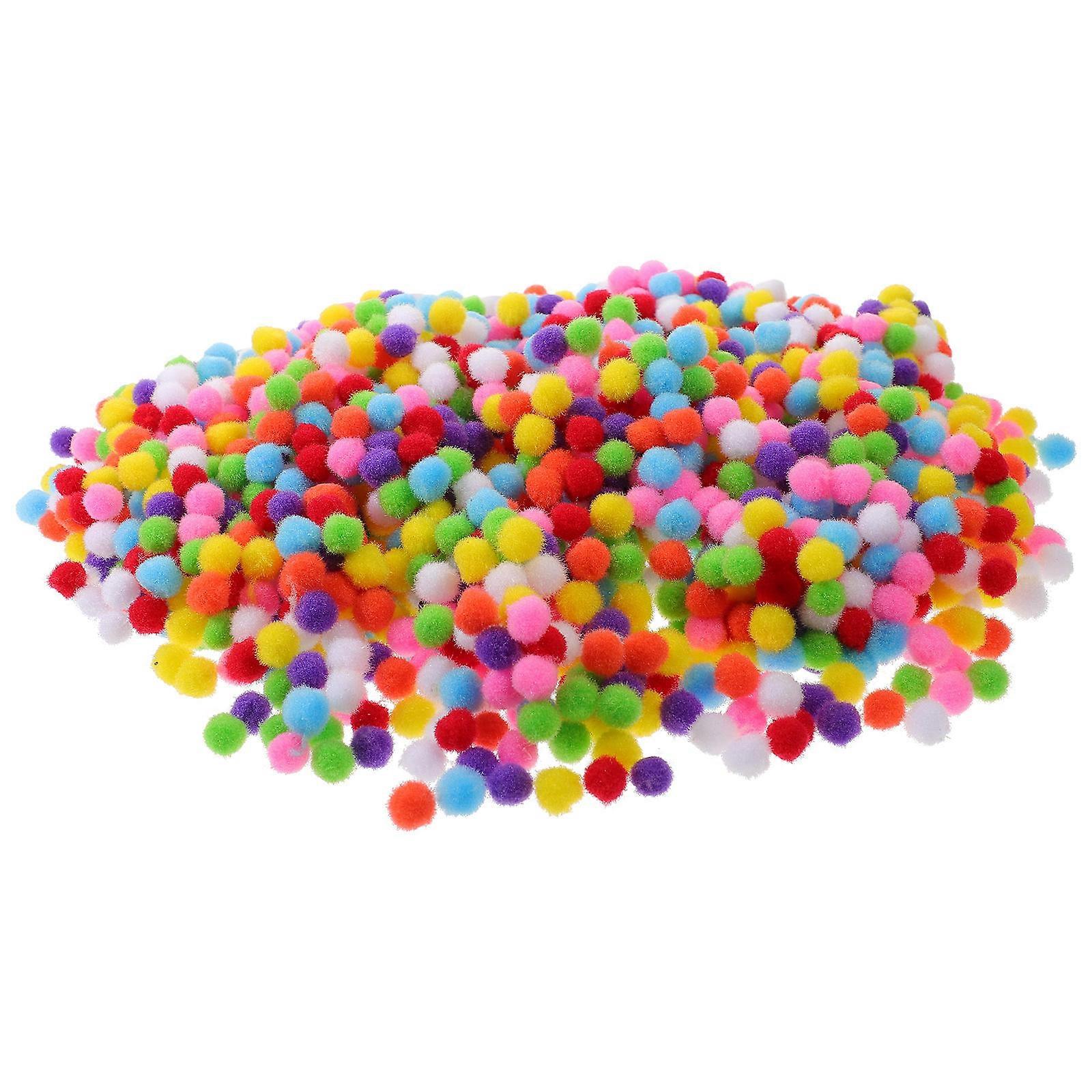 Colorful Bulk Craft Pom Poms Polypropylene Fiber Fluffy Balls for DIY Decorations, Clothing Embellishments, and Creative Crafts