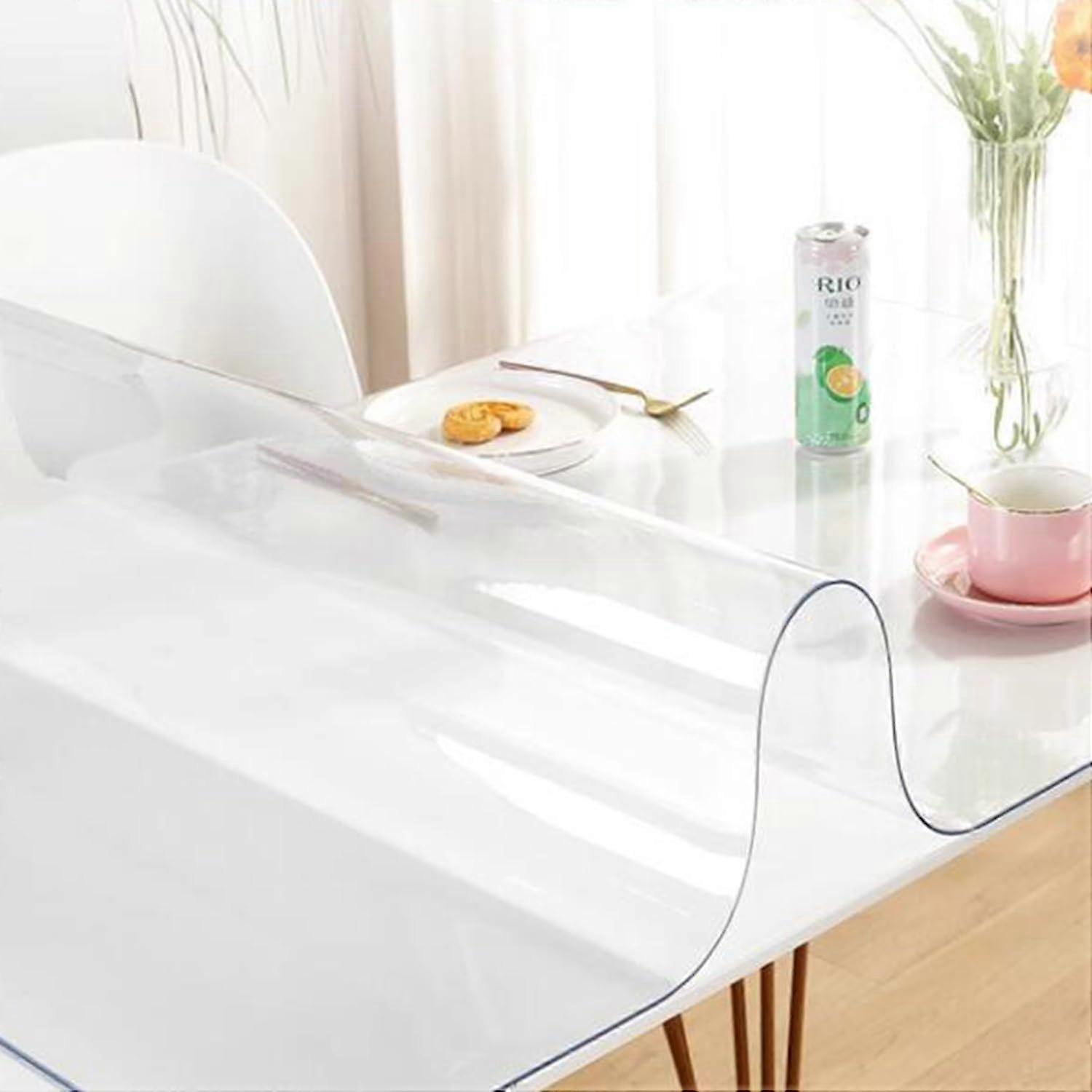 Transparent Desk Mat, 40 x 100 cm Protective Surface, Multi-Functional Chair Mat for Home, Office, School, Single-Coloured