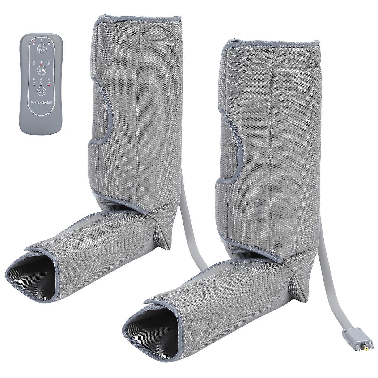 Leg Massager Air Compression Foot Calf Wrap Heating Massager Automatic Manual MassagerEU Plug 100-240V