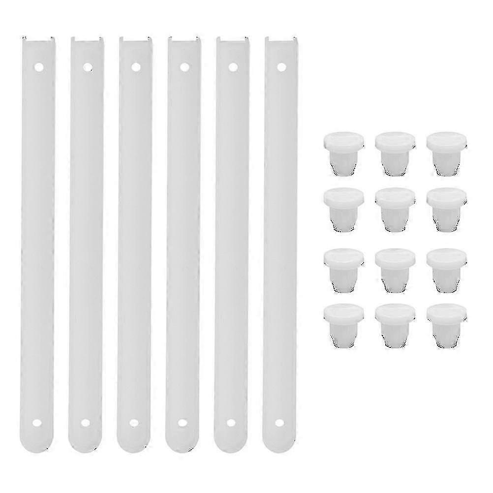 3 Sets Plastic Drawer Slides Replacement Parts Rails Track