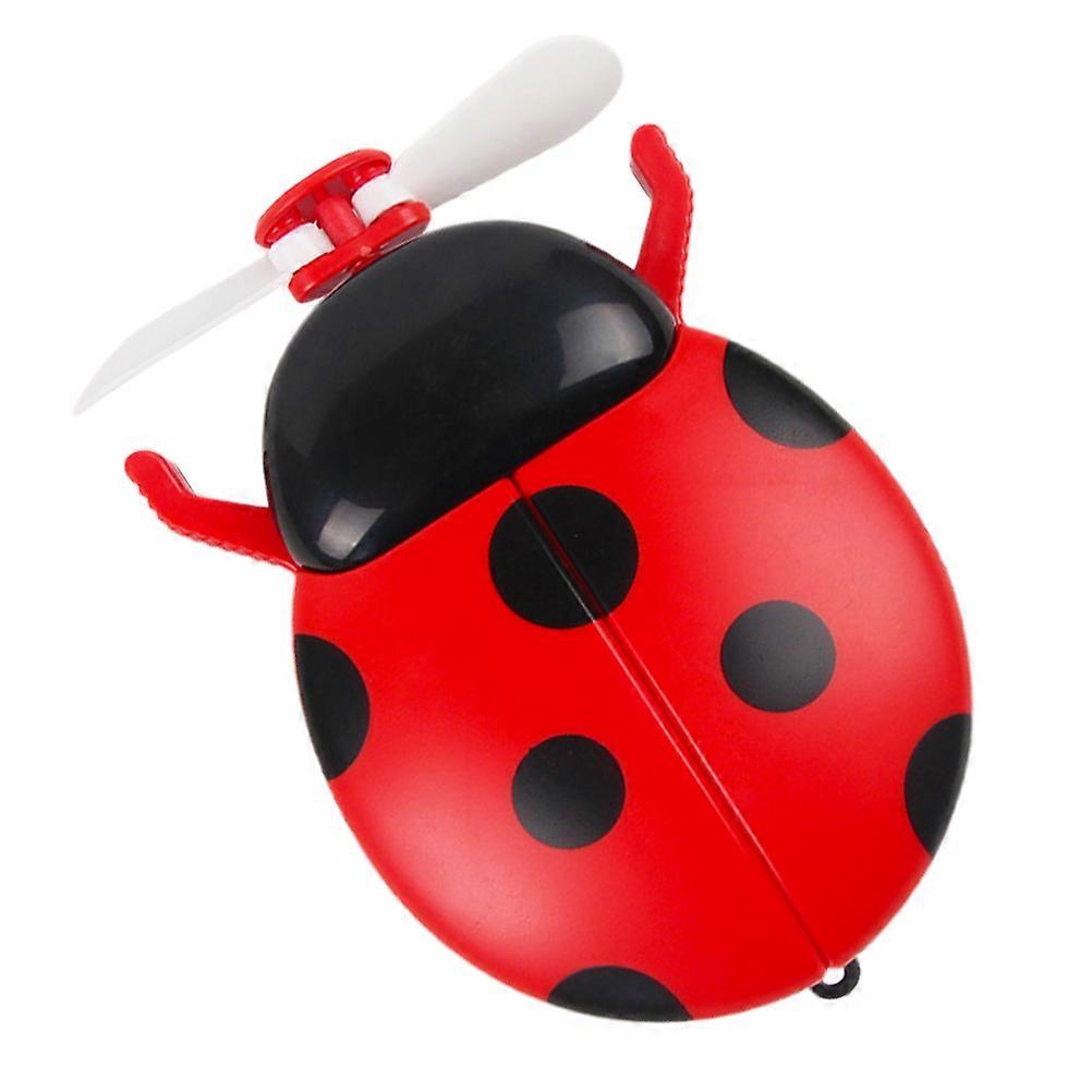 Electric Small Fan Cooling Home Ladybug Shape Plastic 1Pack