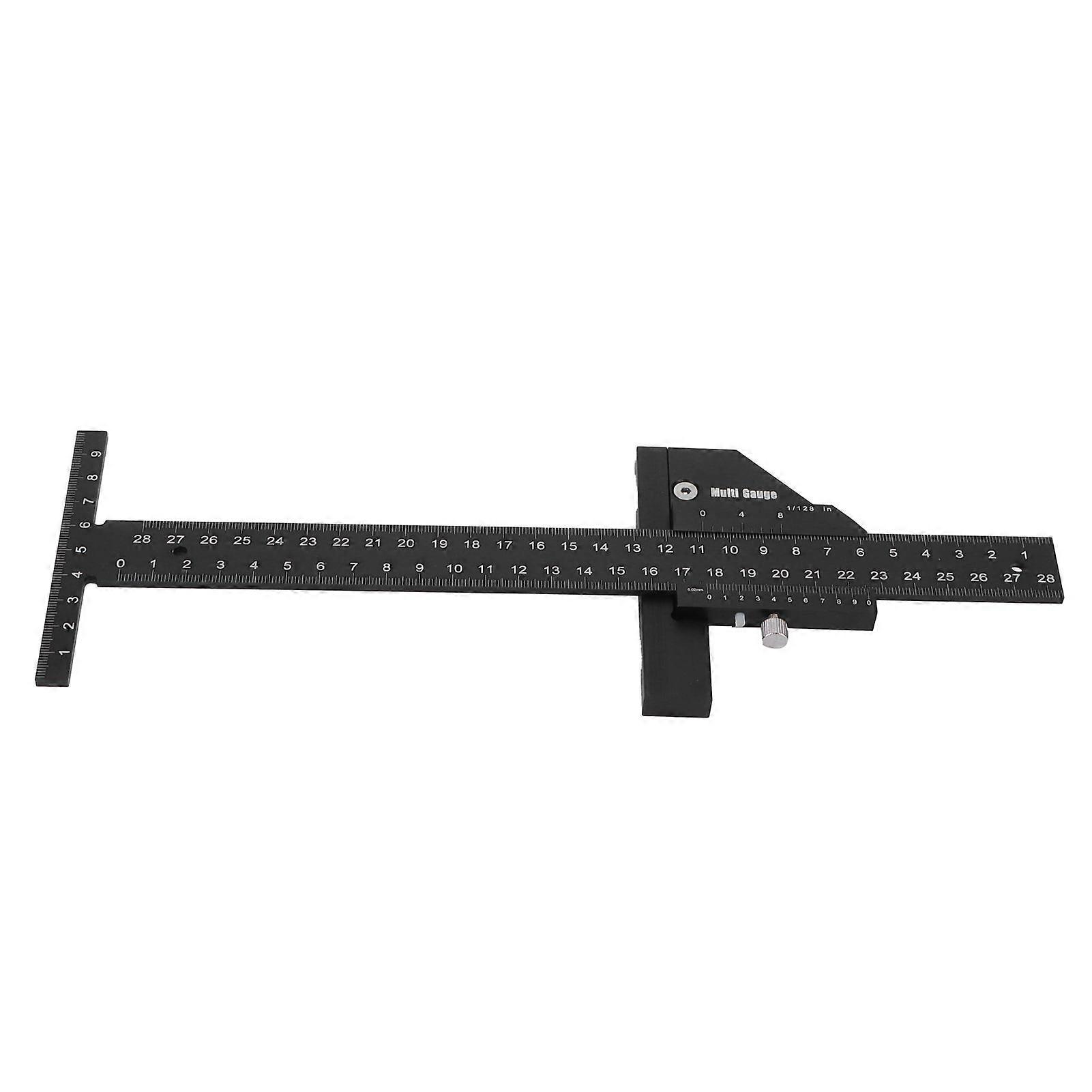 Aluminum Alloy Woodworking Ruler DIY Measuring Tools for Angle Depth Width Measuring ToolsYMJJ