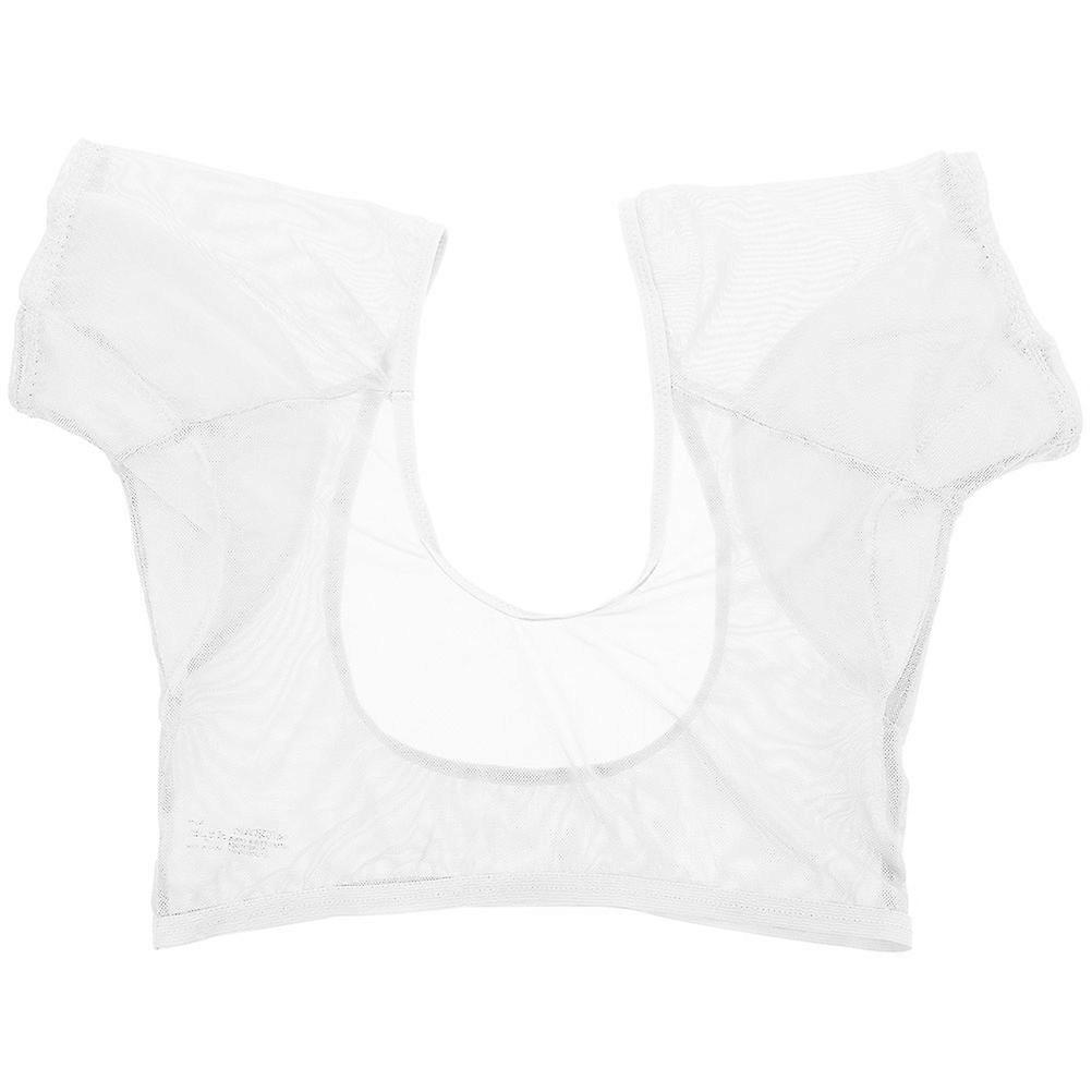 Prevent Stains Underarm Sweat Vest For Summer Activities White L Size Elastic 1Pack