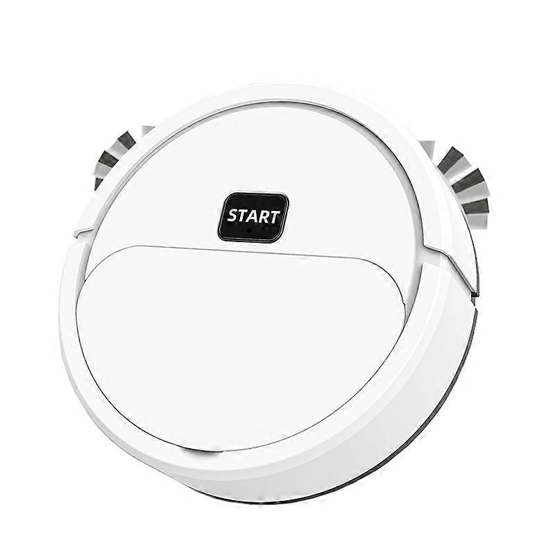 Automatic Mini Sweeping Robo White Battery