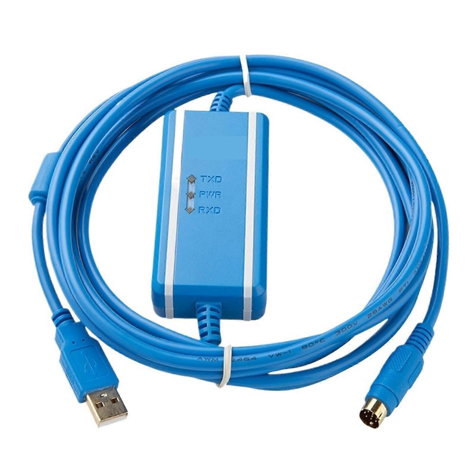 USB-SC09-FX Programming Cable for USB to RS422 Adapter Isolated Version, Compatible with PLC and Industrial Devices