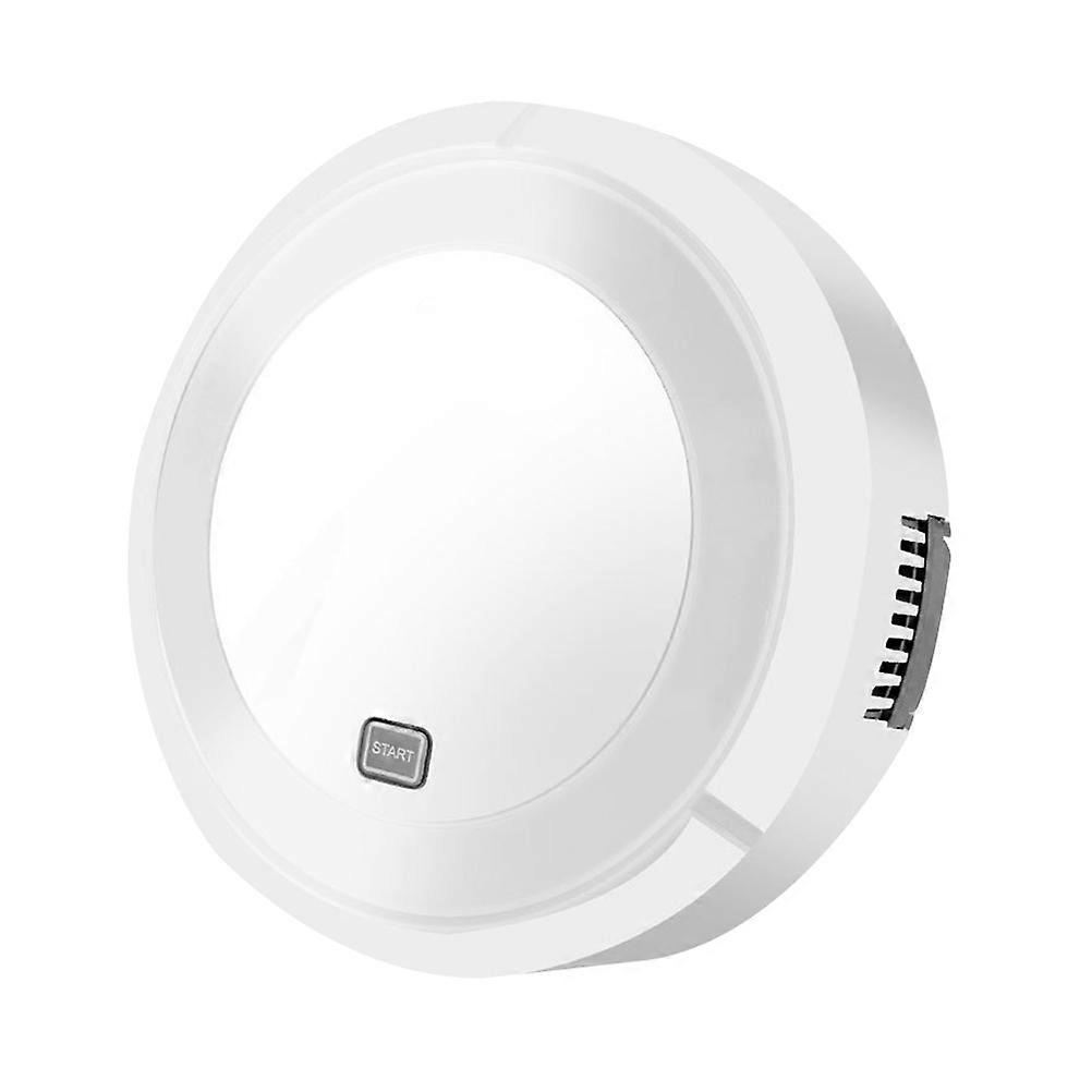 Smart Robot Sweeping Cleaner Mini Vacuum Cleaner Automatic Floor Cleaner Robot Strong Suction White 9.1×9.1×2.8in 1Set