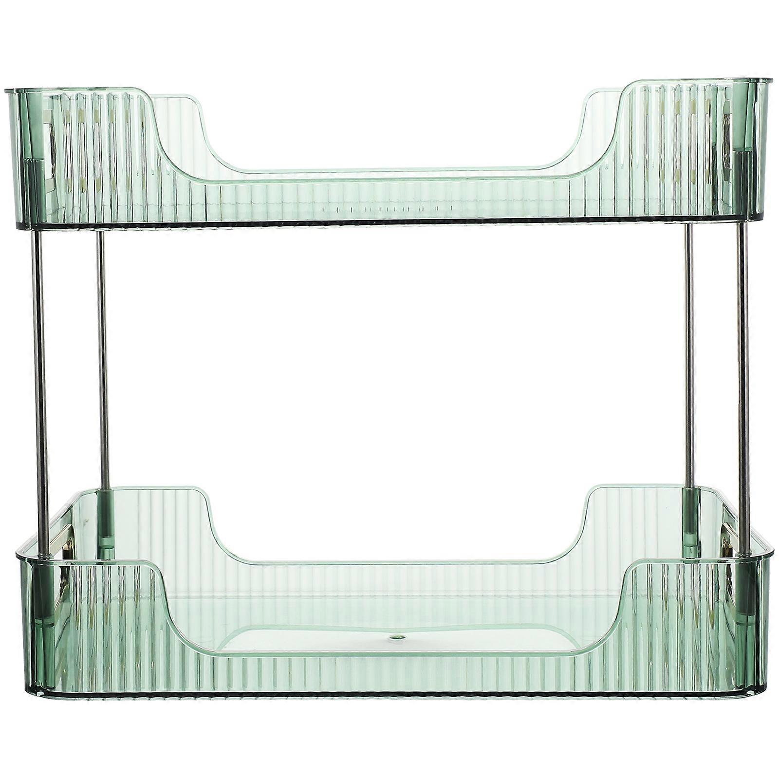 Multipurpose Counter Shelf Bathroom Storage Stand Organizer For Kitchen Accessories PET Rectangular 13.2X8.7X10.4in 1Set