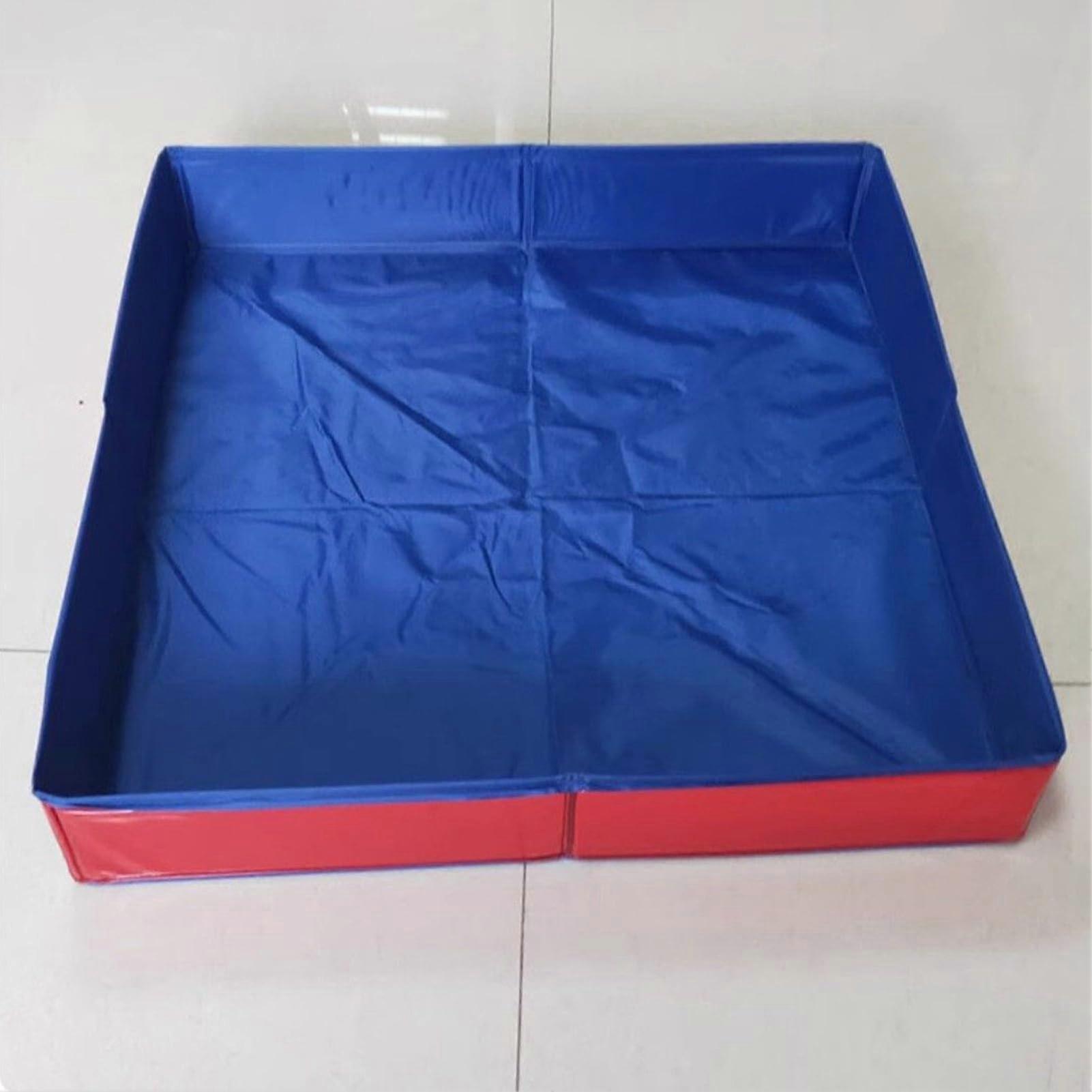 Dog Pool for Dogs, Paddling Pool for Pets, PVC Dog Pool, Cat Pool, Portable Dog Bath, Swimming Pool for Indoor and Outdoor Use Red