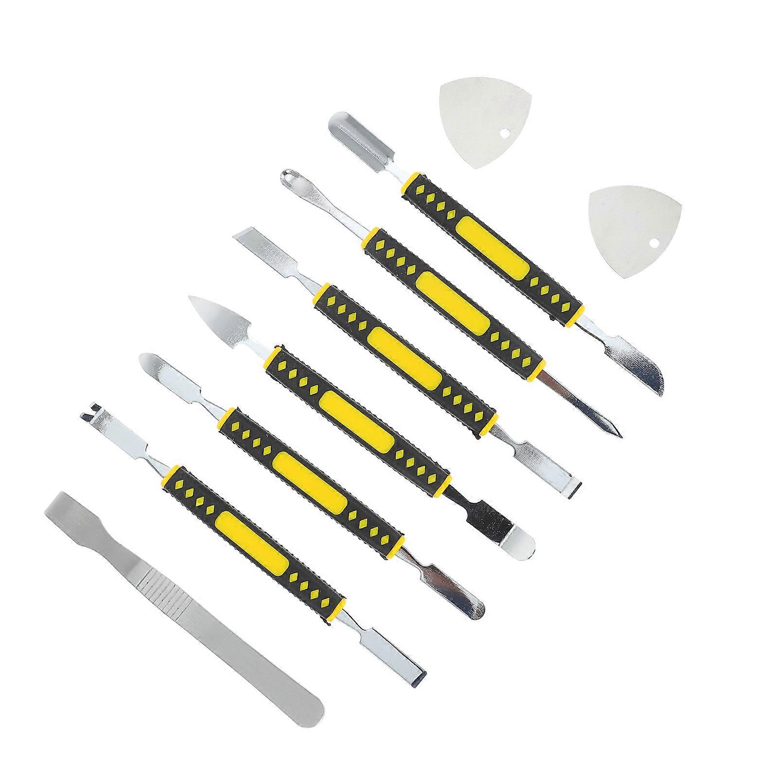 1 Set Electronics Repair Tools with Dual Ends Metal Spudgers Pry Tool Kit