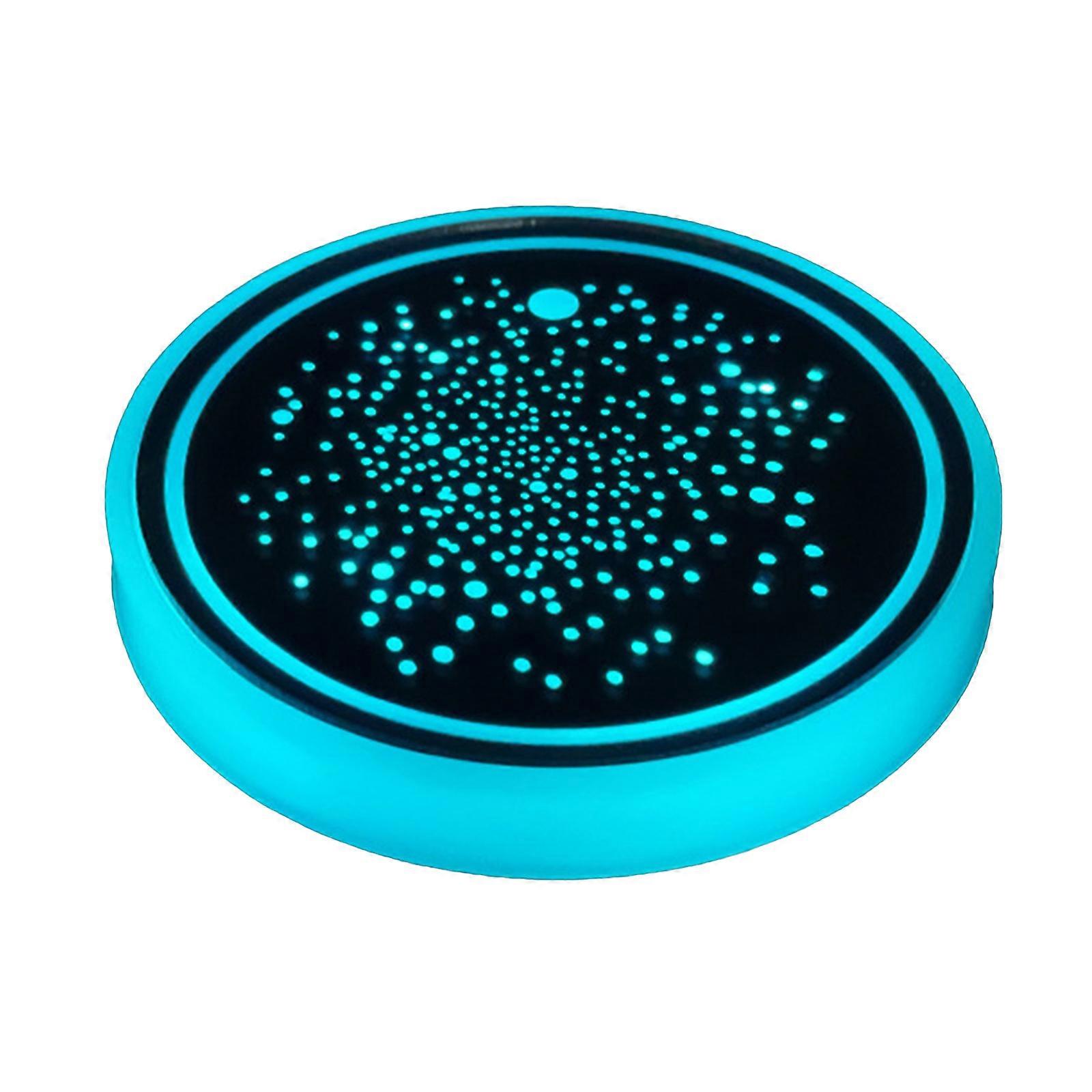 LED Car Coasters USB Rechargeable with 7 Color Modes for Stylish & Comfortable Driving Enhancing Car Interior Ambiances Multicolor