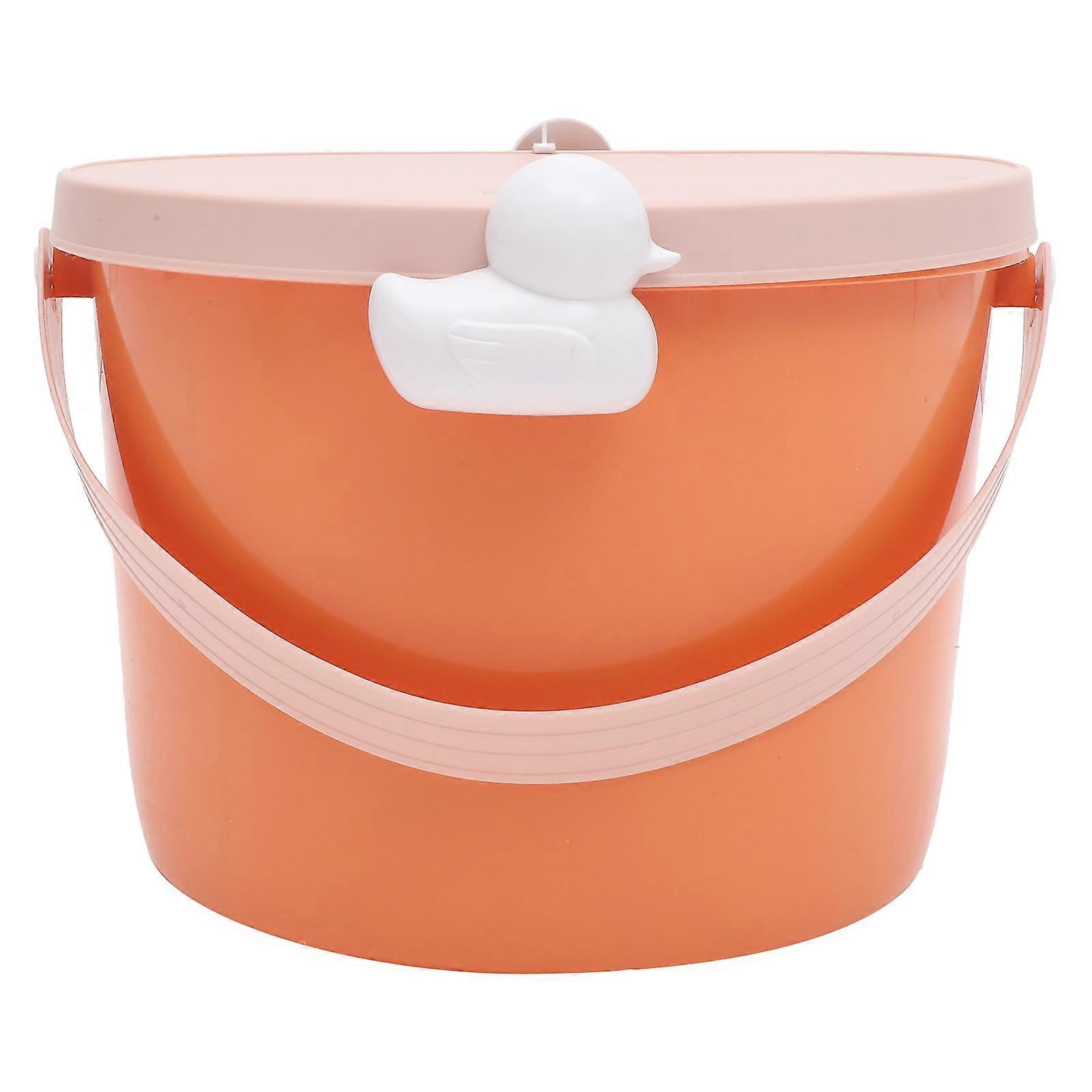 Toy Organizer With Lid Plastic Storage Baskets Multi-functional Storage For Children And Parents 1Set