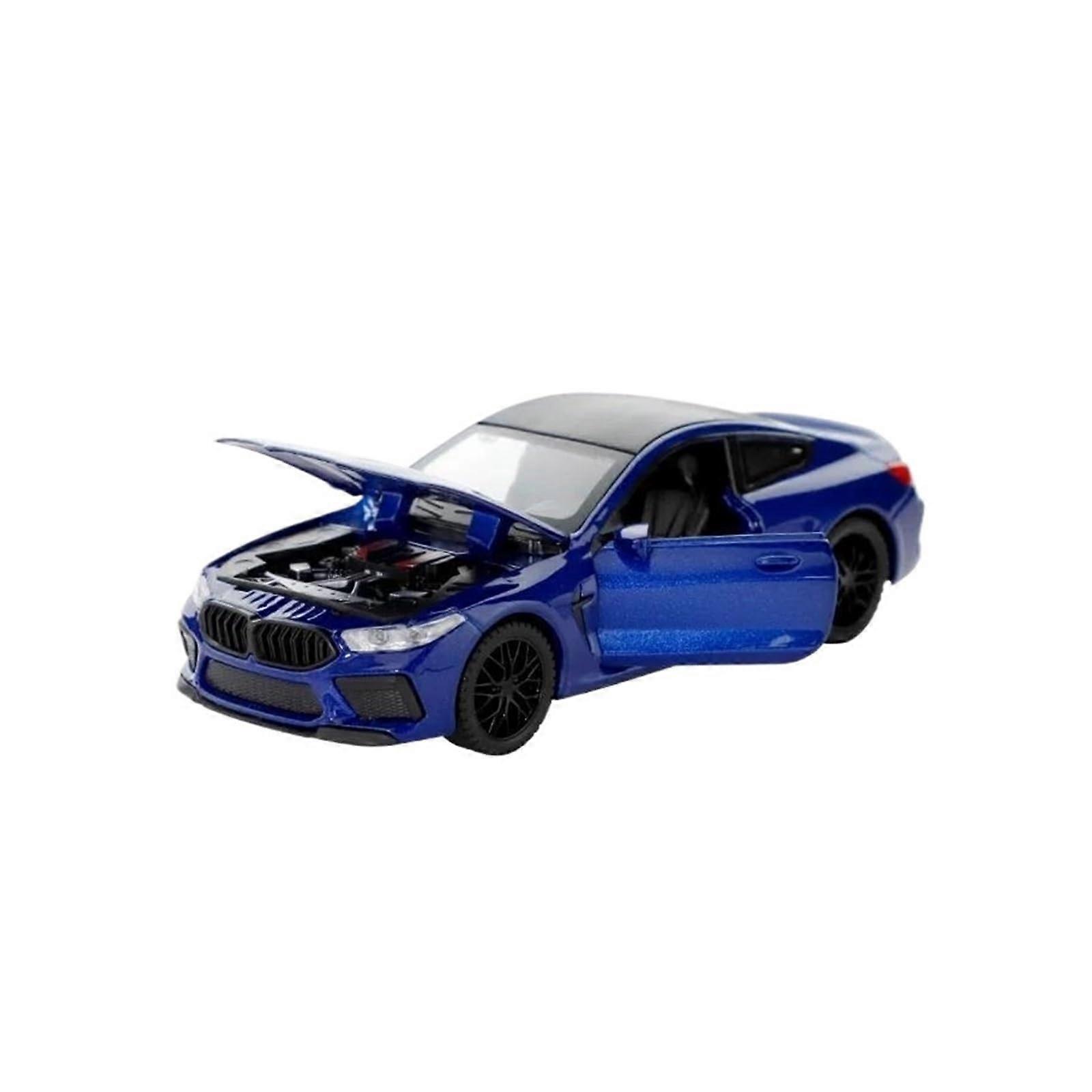 BMW M8 Alloy Diecast Sports Car 1:32 Scale with Pullback Action (Blue)