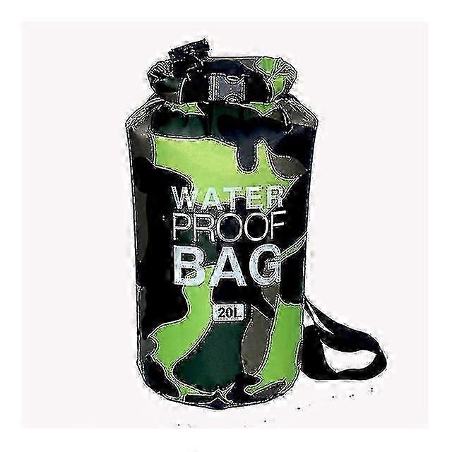 20L Green Waterproof Dry Sack for Kayaking and Fishing Storage