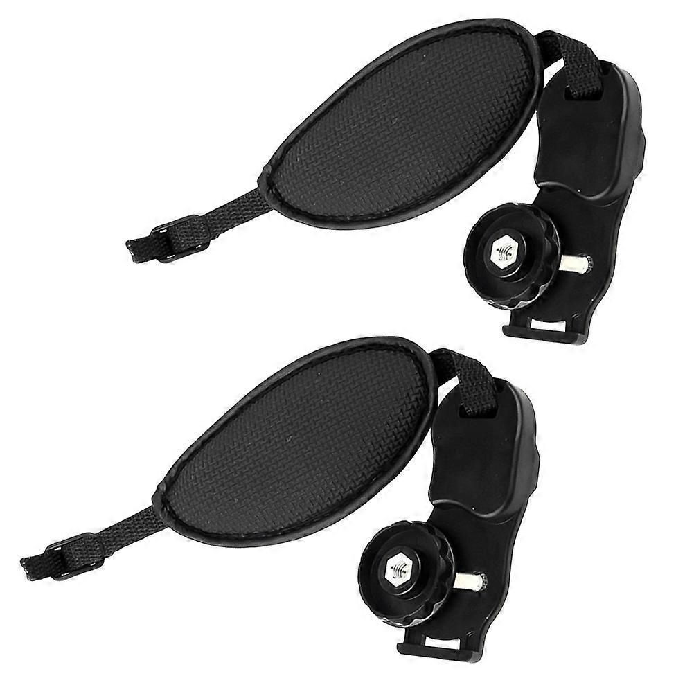 Camera Wrist Strap with Protective Hand Stabilizer for Cameras Black 2 Pieces