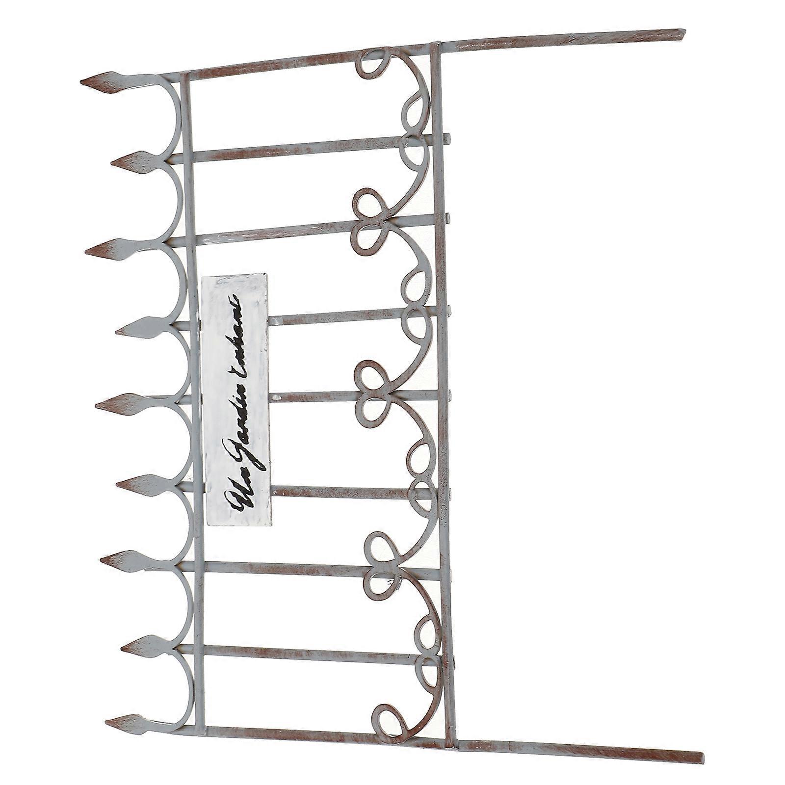 Mini Iron Fence for Garden Decor Durable and Realistic 7 Inch