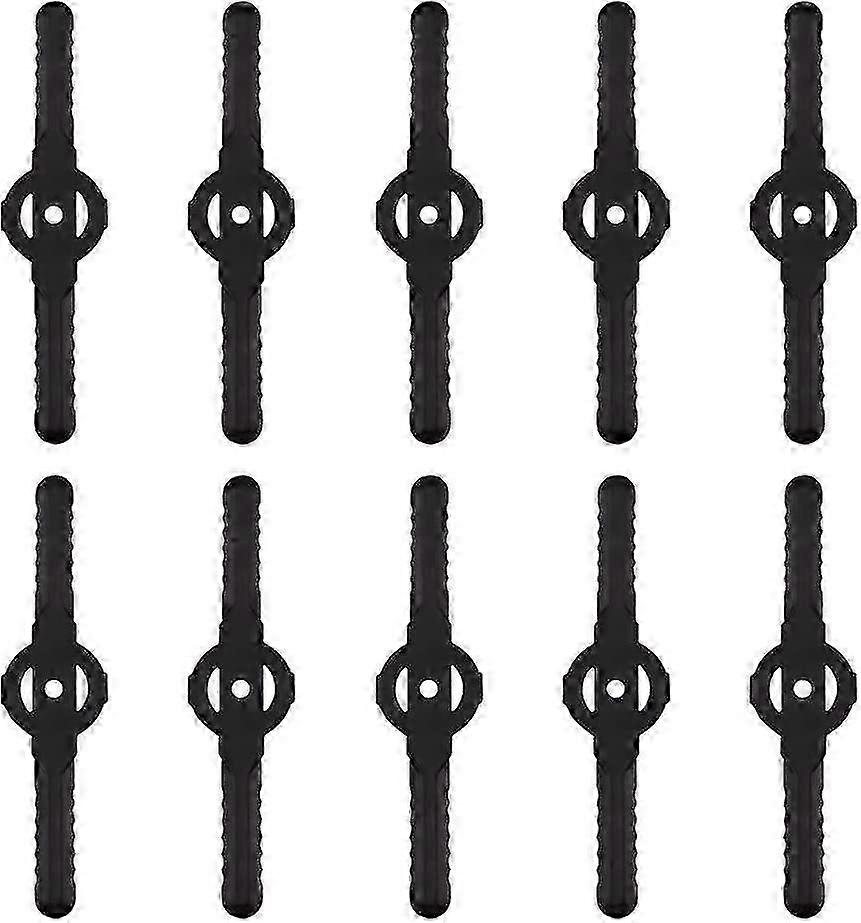 ZENGO plastic edger blade,10 pcs,replace for cordless grass trimmer tool setblack