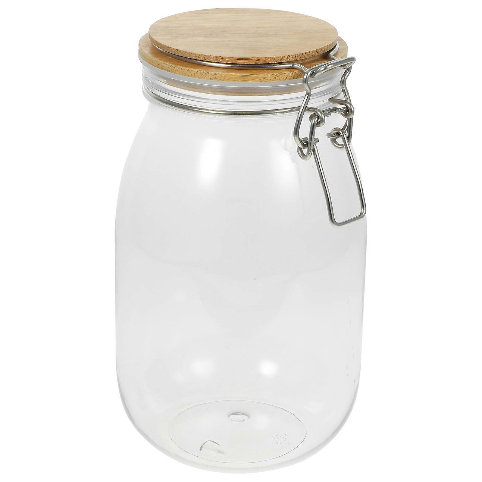 Transparent Airtight Food Storage Container with Good Sealing Effect for Kitchen Use Large Capacity Grain Jar