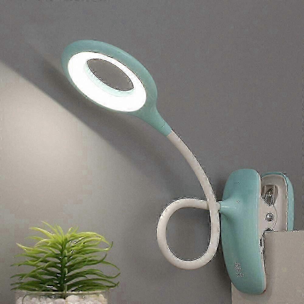 Dimmable LED Reading Lamp with Clip, Eye-Care Table Light for Home and Office Use