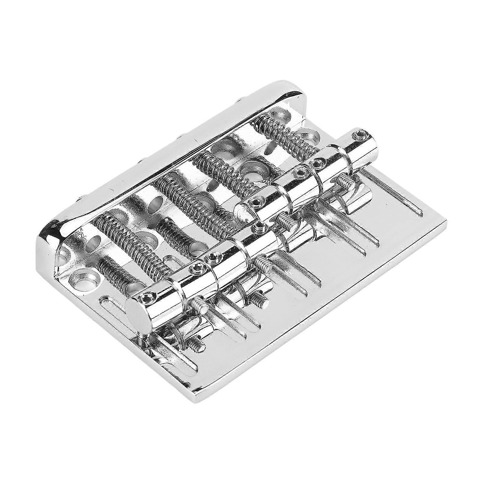 4 String Bass Bridge Assembly Lateral Adjustment Support Greater String Spacing Bass Bridge Saddle Replacement Edition0722