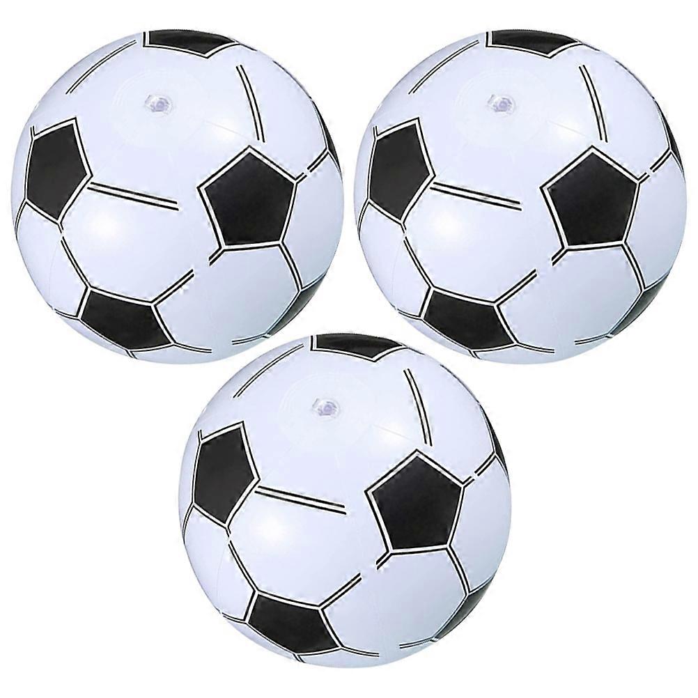 Inflatable Football Toys Round Shape For Kids Family Friends Beach Pool Ocean Summer Parties 3Pcs