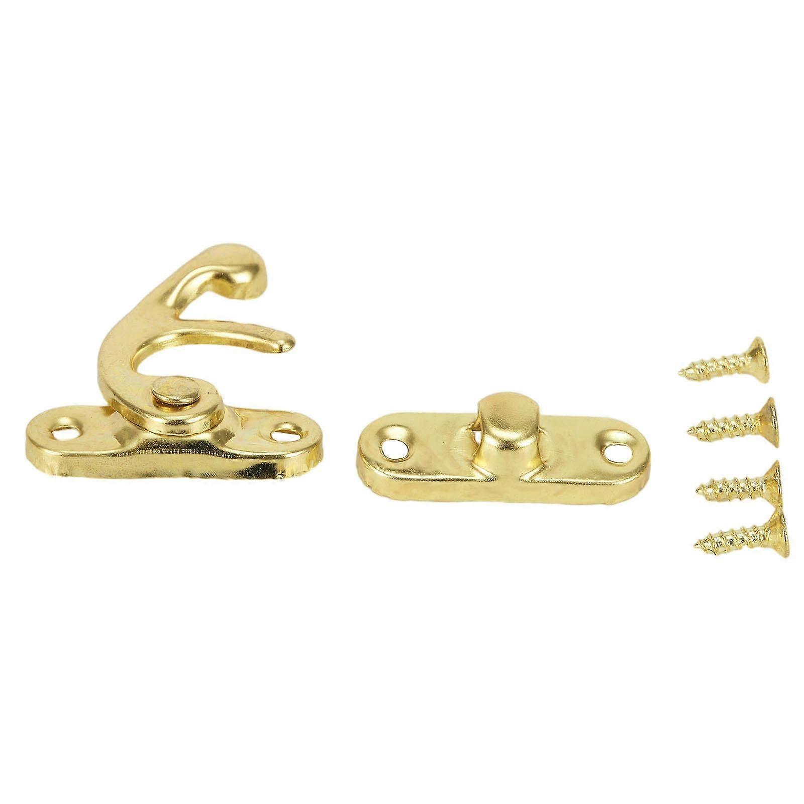 Classic Antique Brass Padlock Hasp Hook Lock for Jewelry Box Bulk Pack of 30