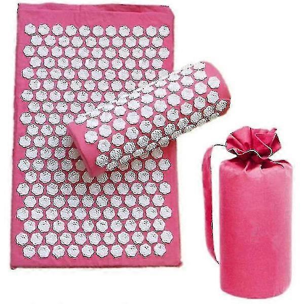 3-piece fitness lotus yoga mat, acupressure massage cushion, stress relief