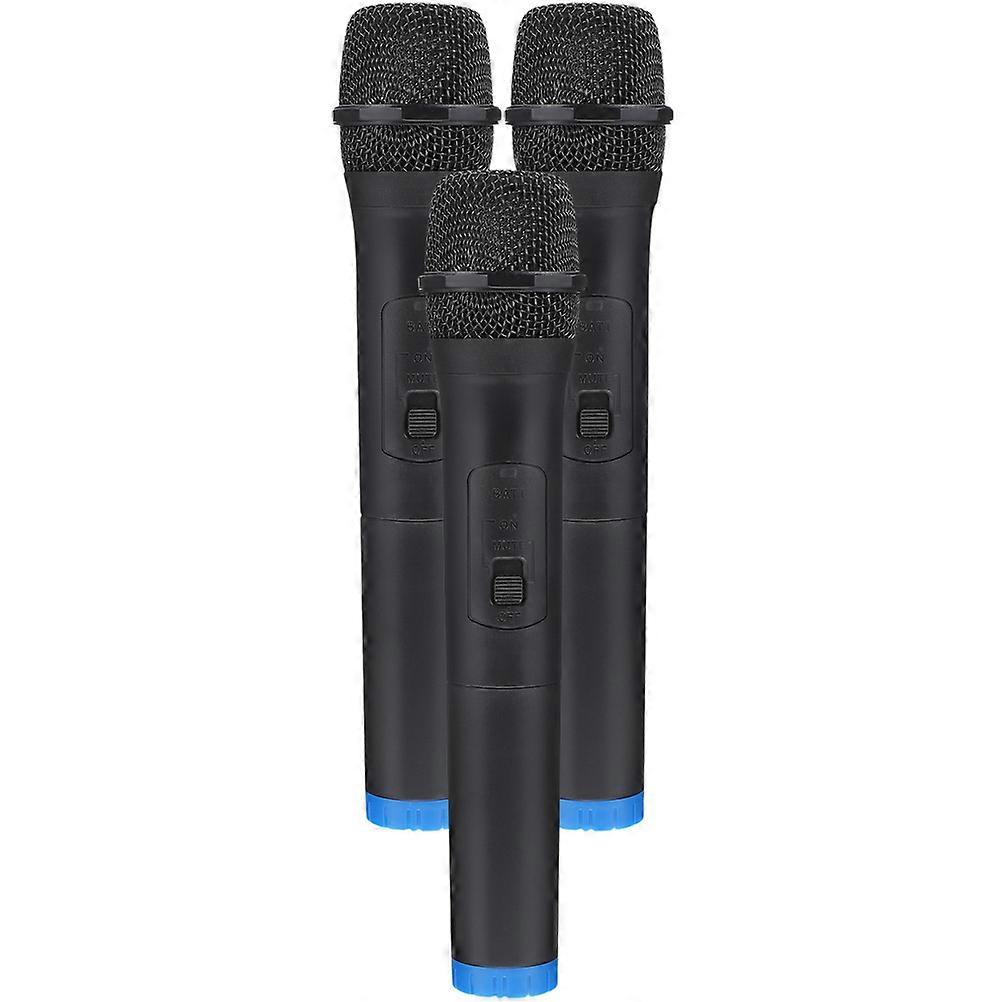 3pcs Realistic Microphone Props for Role Play, Singing Practice & Stage Performance for Kids