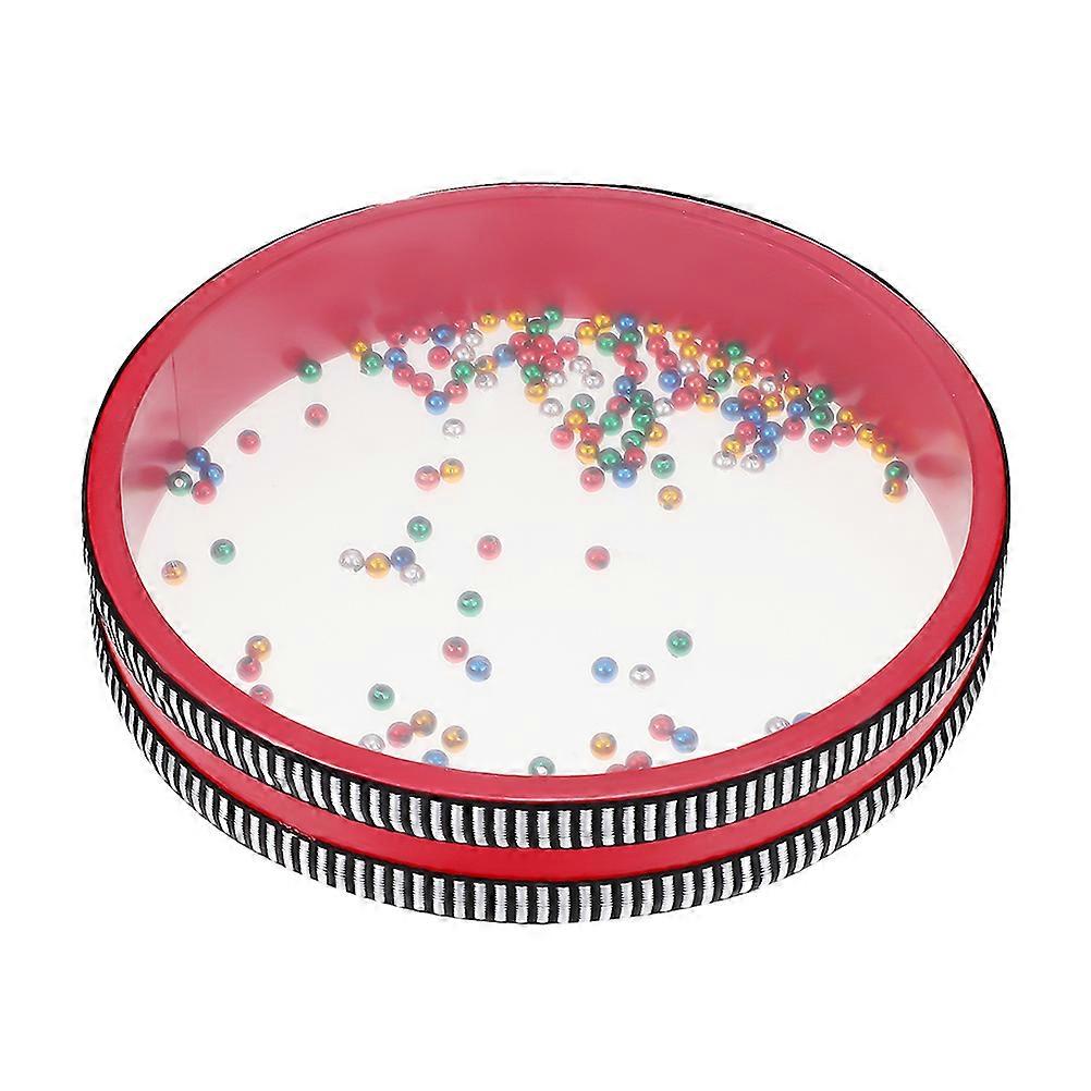 Sound Bath Instruments Ocean Drum For Meditation Music Relaxation Early Education Double Sided Fish Design 25.00X25.00X3.60CM Relaxation 1Set