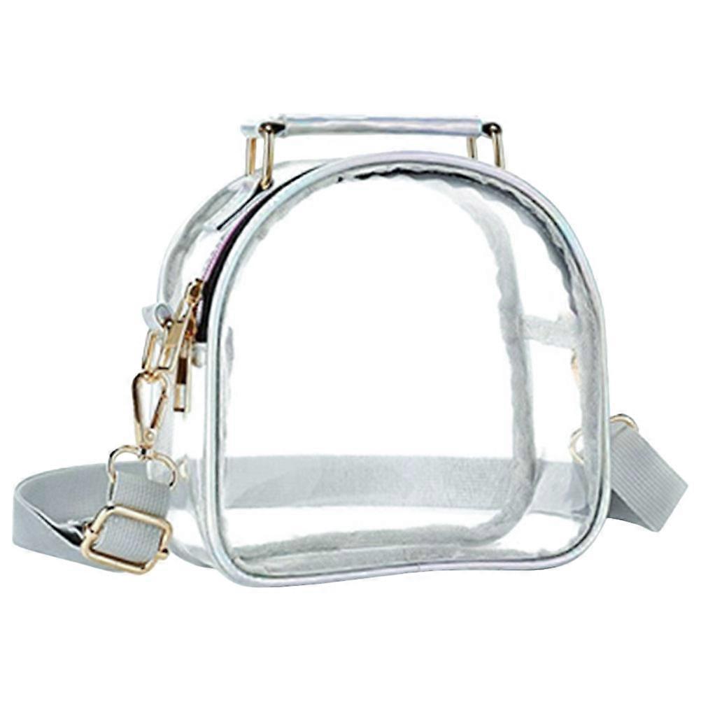 Clear Crossbody Bag with Adjustable Strap – Lightweight Transparent Handbag for Women, Spacious Design for Travel, Shopping and Daily Use