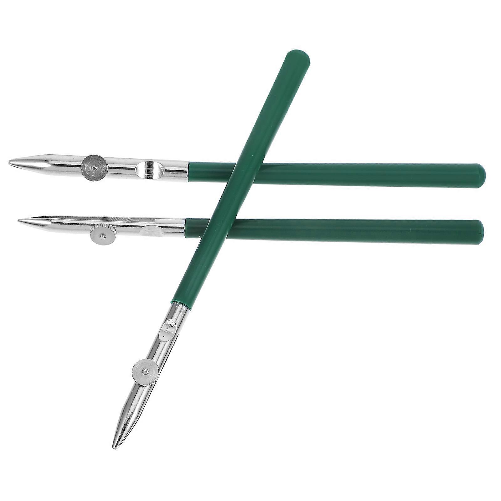 Art Ruling Pen with Adjustable Line for Drawing Straight Lines and Curves Dark Green Metal Plastic