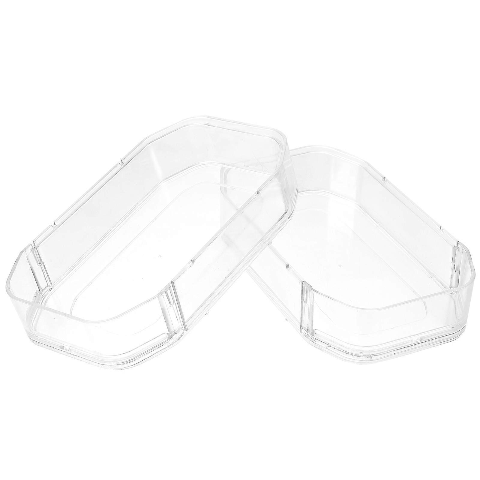 Transparent Storage Organizer with Scientific Structure for Home Use Material 5 Pcs