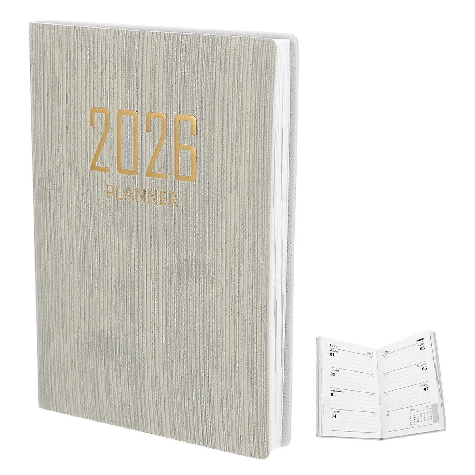 Compact Daily Planner Notebook for School, Office & Travel – Yearly & Weekly Organization, Portable & Smooth Writing Design