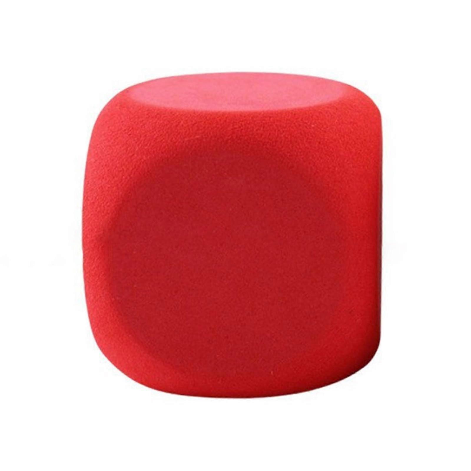 Oversized Dice 10cm Gaming Dice Erasable Game For Classroom Teaching Board Game Kids Educational Toy Classroom Activity Red No Sticker