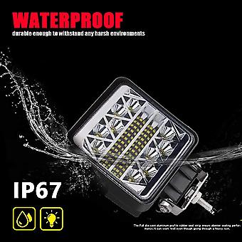 BUNKER INDUST 4 Inch LED Light Pods – 2 Pack Square – Tractor Work Lights, Spot Flood Combo