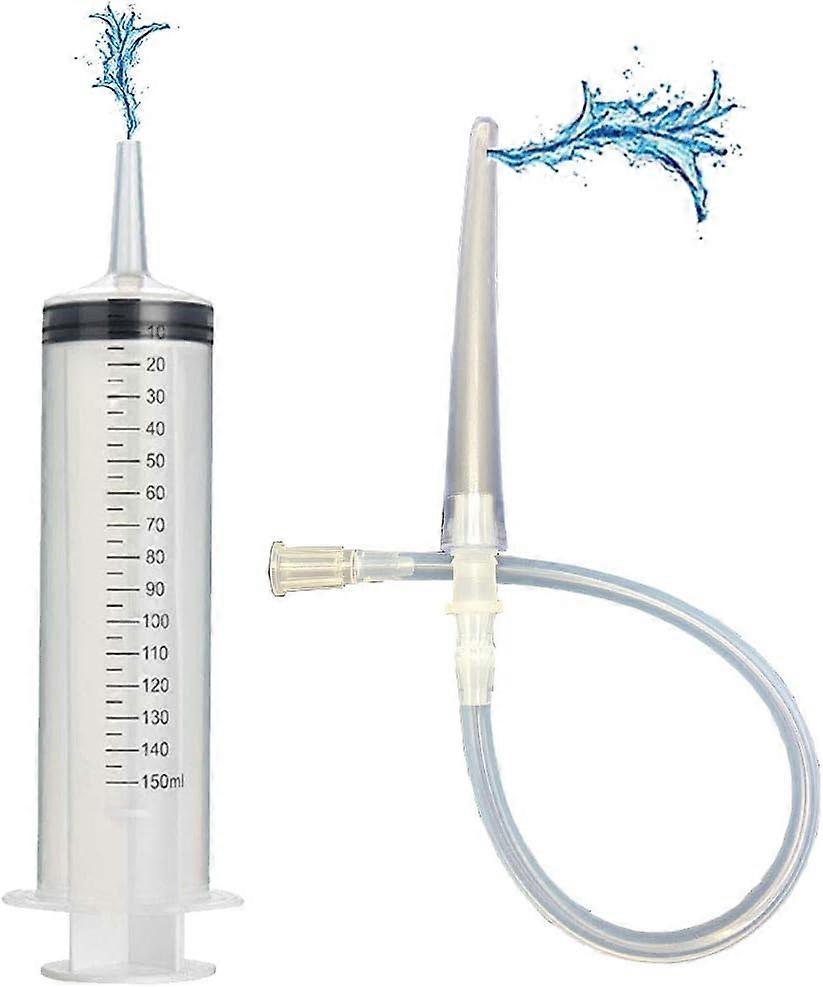 150ML Einlauf Spritze Reinigung Duschsystem Weiß