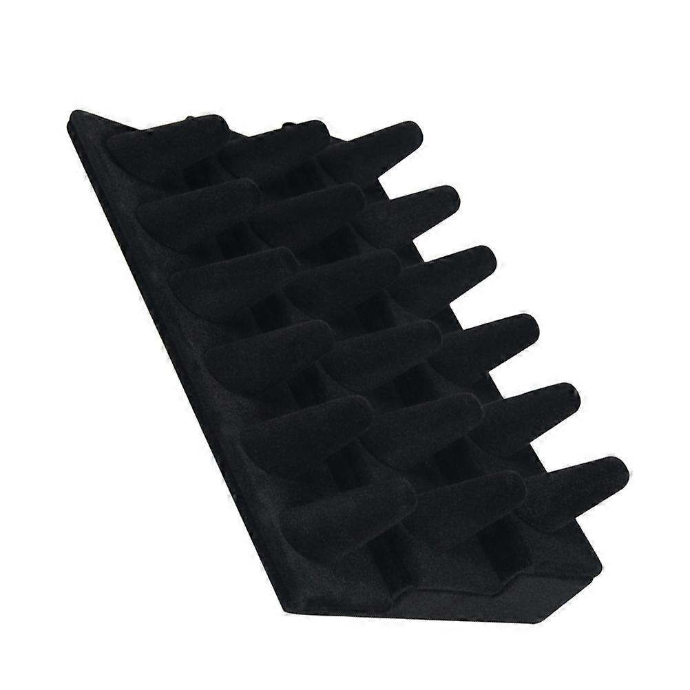 Black Fabric Ring Display Holder for and 7.5 Inches