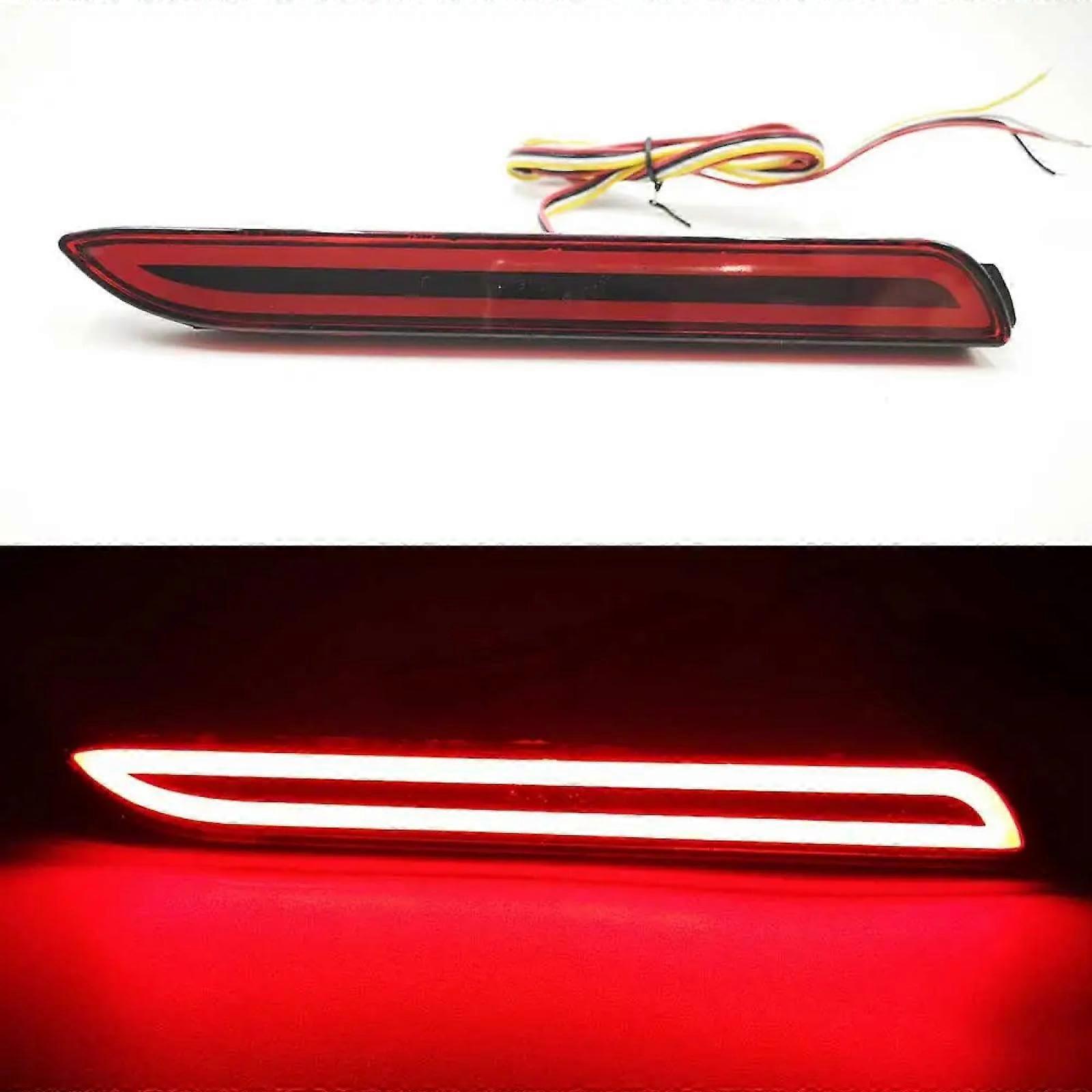 Rear bumper reflector for Mark X 20102017, 2 functions, reflective strip for rear bumper, reflector lamp.