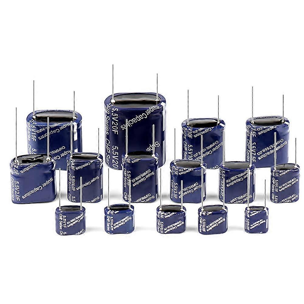 1 x 5.5V FType Super Farah Capacitor CDA Vehicle Travel Data Recorder Capacitor 5.5V 0.33F 16x8x14