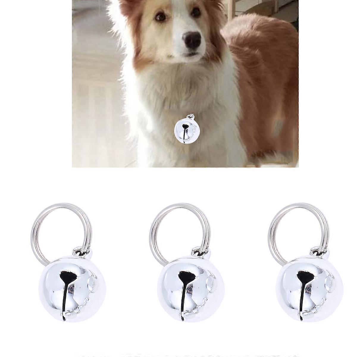 Copper Pendant Bells for Pets with Lovely Design and Ringing Sound 12pcs 16MM Silver