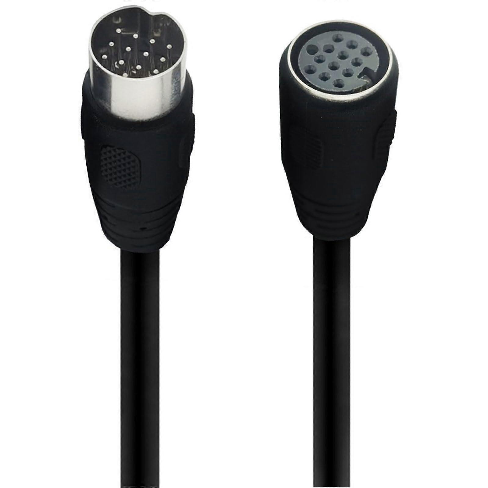 DIN 13 Pin Plug To Socket Cable For Control Cable, S-Video And Power Extension For Stage Fog Machine