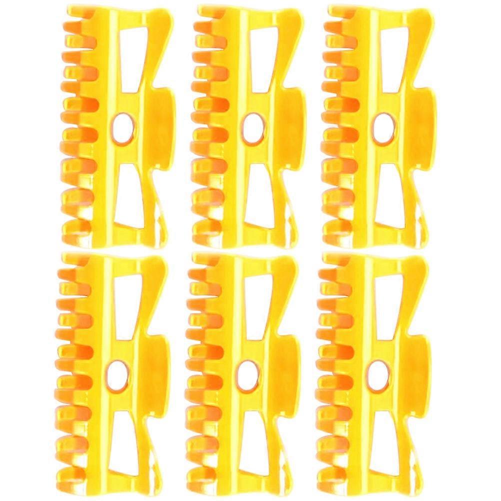 6pcs Hair Curler Claw Clips Roller Jaw Clamps Replacement for Hot Rollers Styling Tool for Women Suitable for Thick and Thin Hair