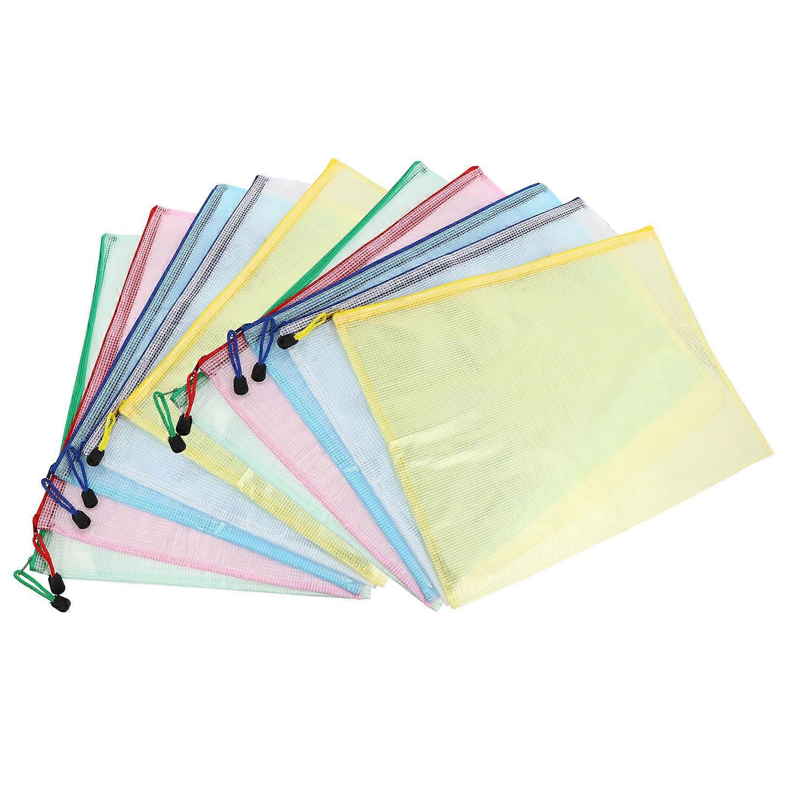 Document Bag Zip with Mesh Design for Organizing Files and Travel Essentials