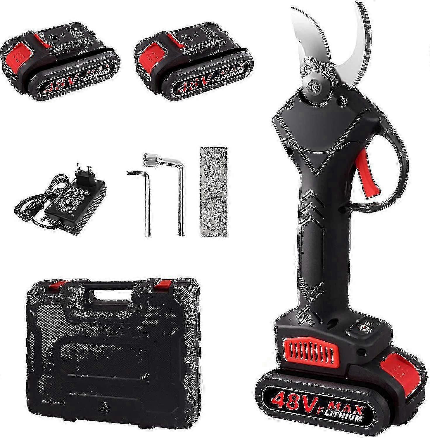 Electric Pruning Shears, 48vf Rechargeable Cordless Professional Electric Pruning Shearsdual