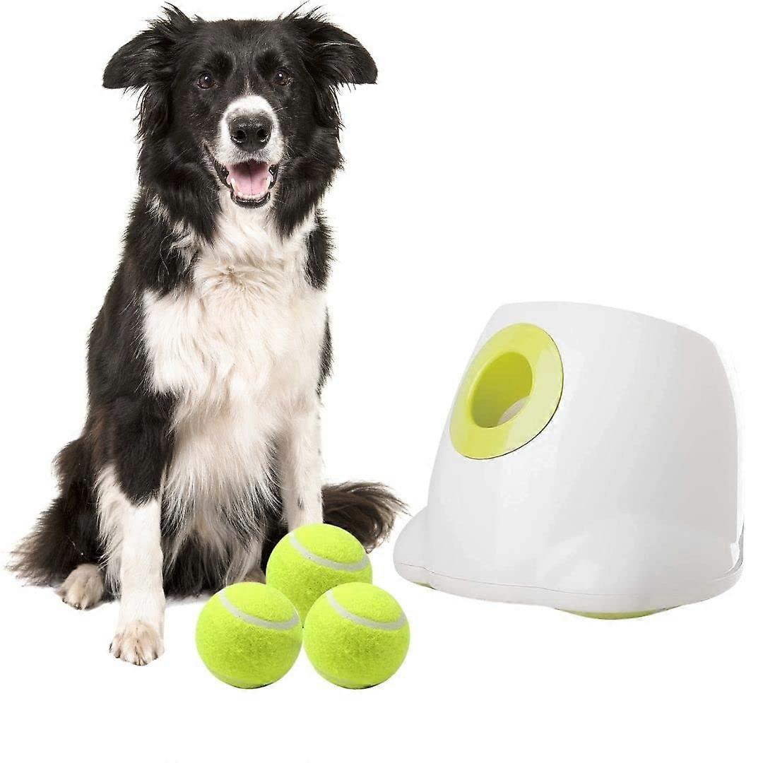 BOT Automatic Ball Launcher for Dogs, Includes 3 Dog Balls. Interactive Dog Toy for Home and Outdoor Use (Ifetch Maxi 6.4 cm) Ifetch Maxi (Green)