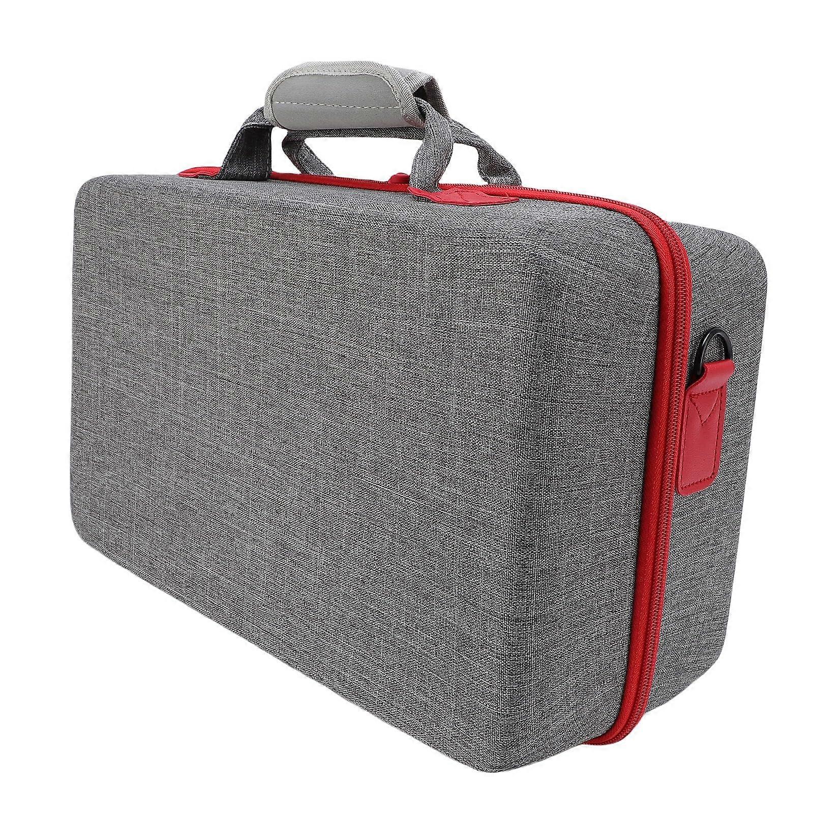 Slim Travel Case for Console Controllers, Headset, USB Cable, Waterproof Hard Shell with Shoulder Strap for Comfortable Travel (Grey) Gray