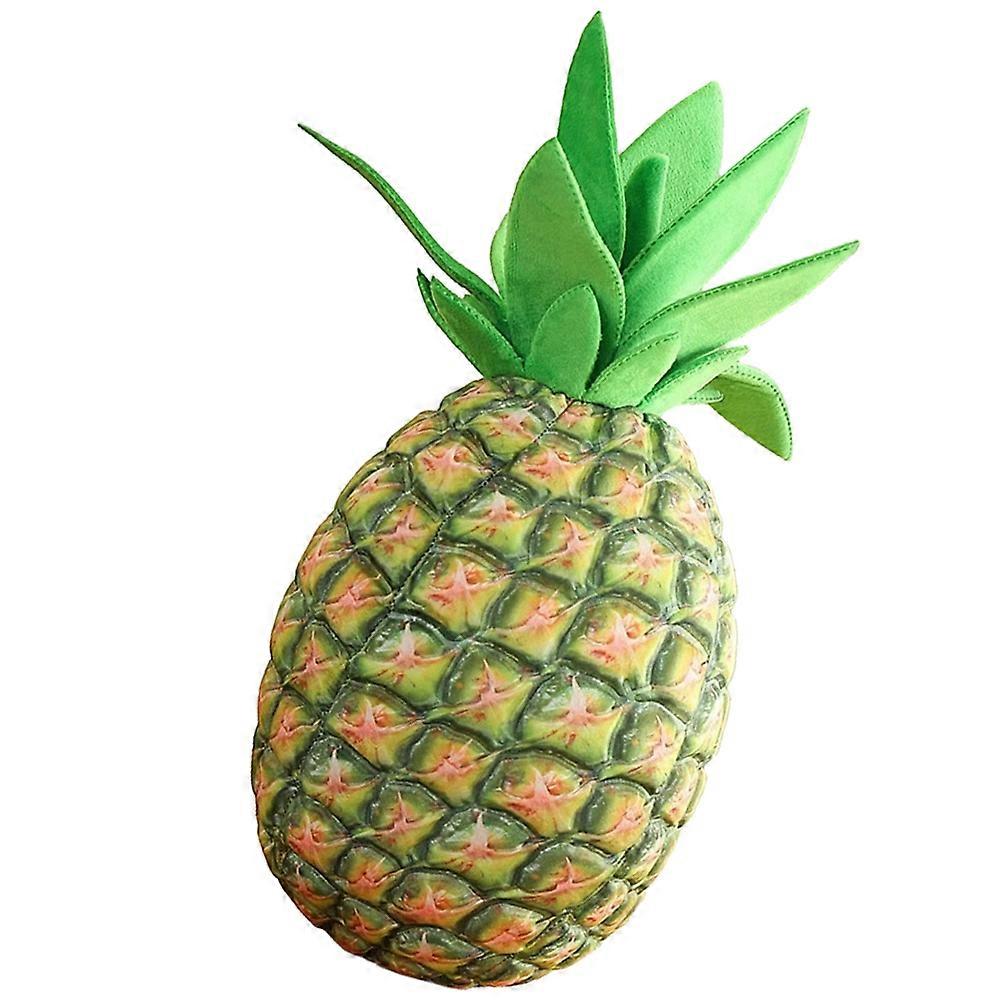 Soft Plush Pineapple Pillow for Kids with Green Color and Stable Design 7 inch x 10 inch