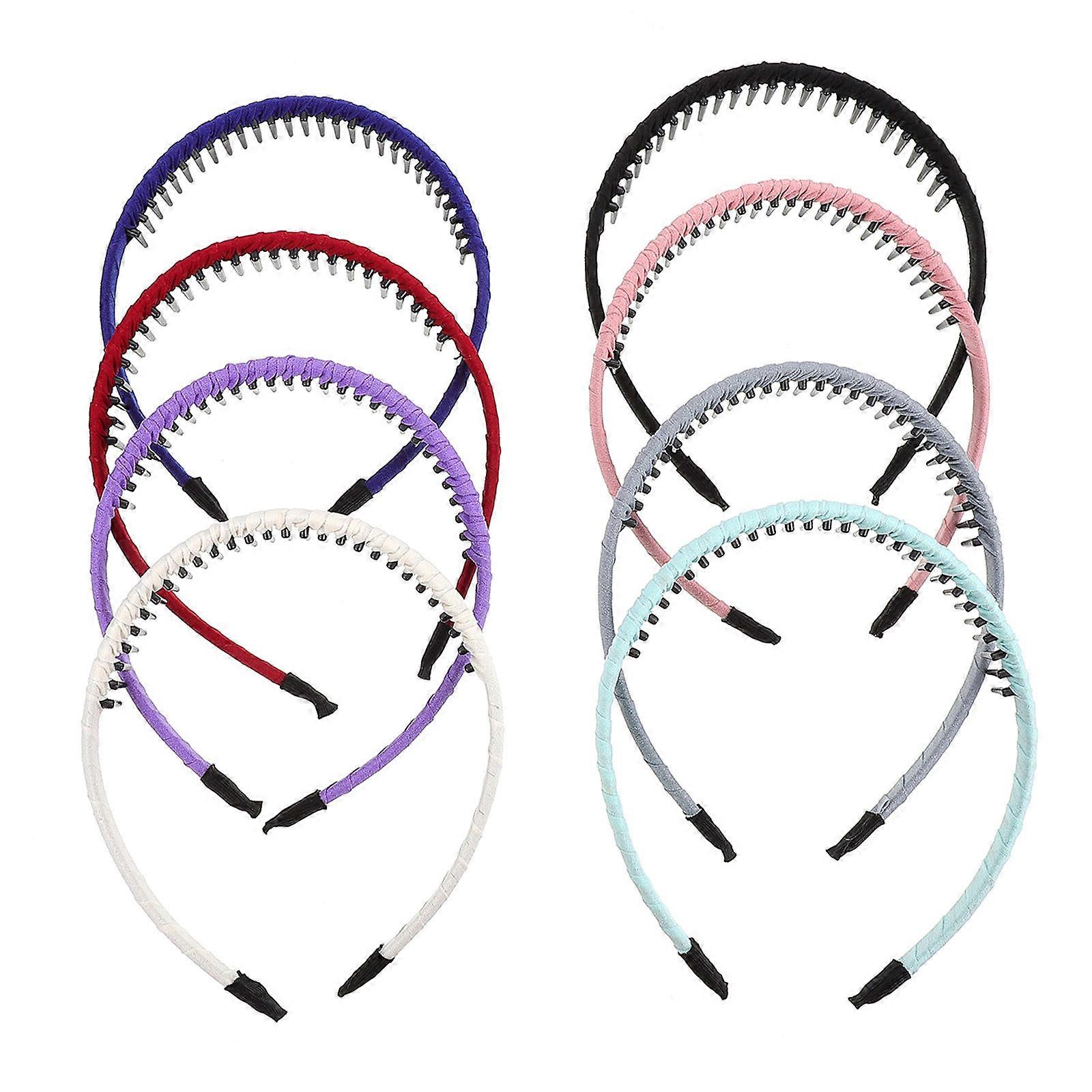 8pcs Mixed Pattern Hair Bands for Women – Stylish Hair Accessories with Smooth Surface for Daily Wear and Parties, Delicate Design
