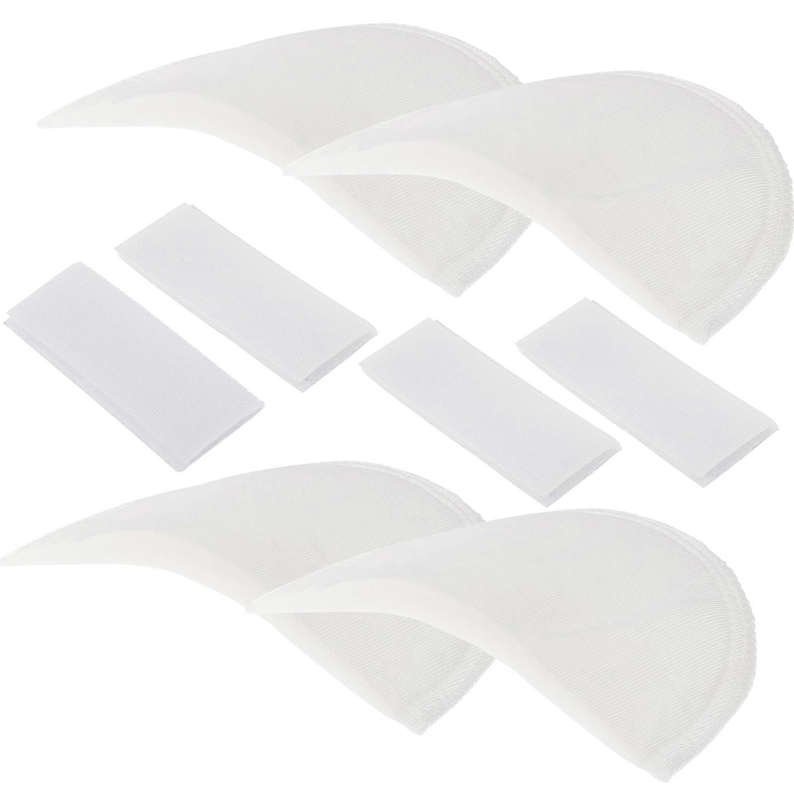 Durable Sponge Shoulder Pads for Women's's Clothing Comfortable Nonslip Design for Suits White 2 Pairs