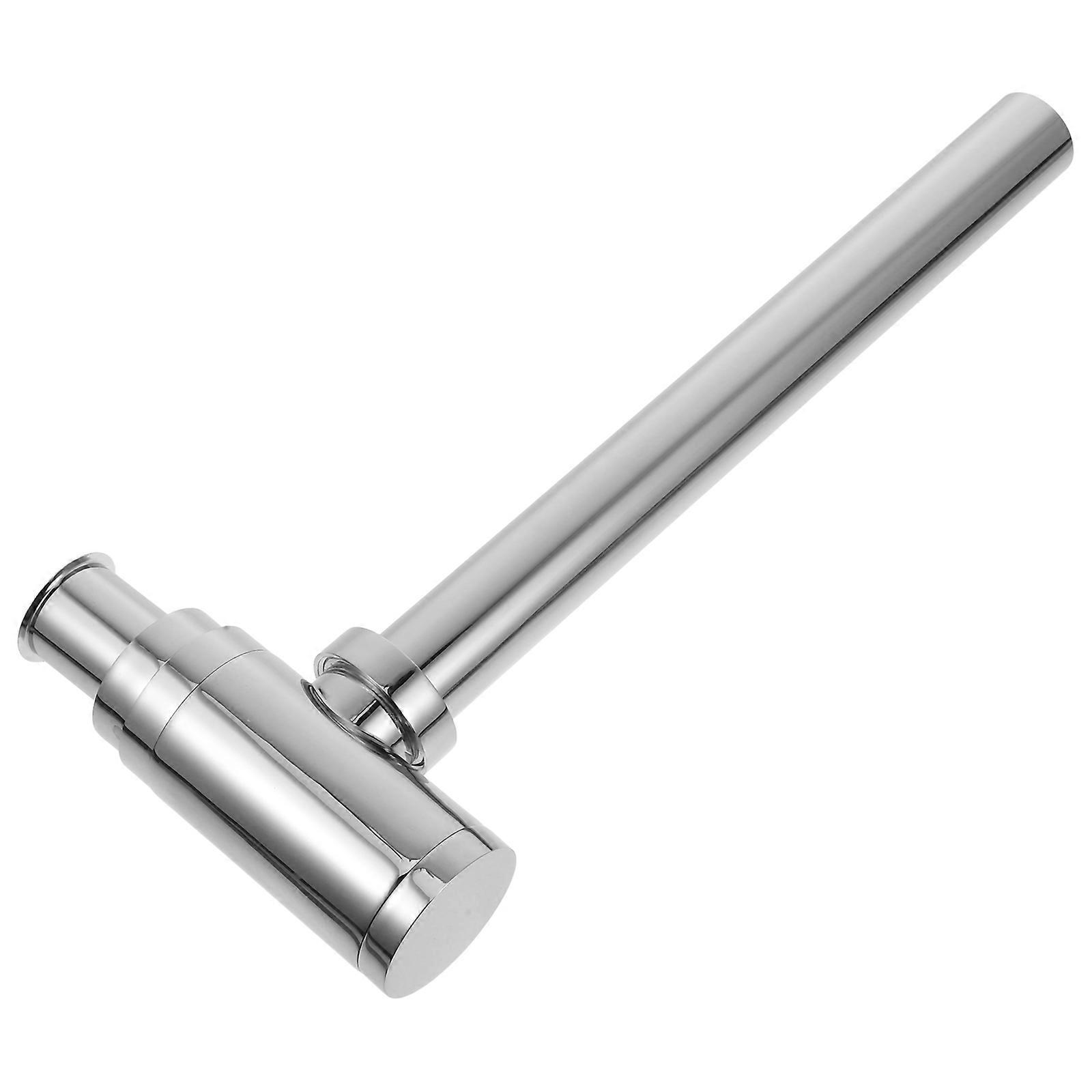 Bathroom Sink Drain Pipe Adapter Silver Color Efficient Installation Process Versatile Use Diy Enthusiasts 1Set