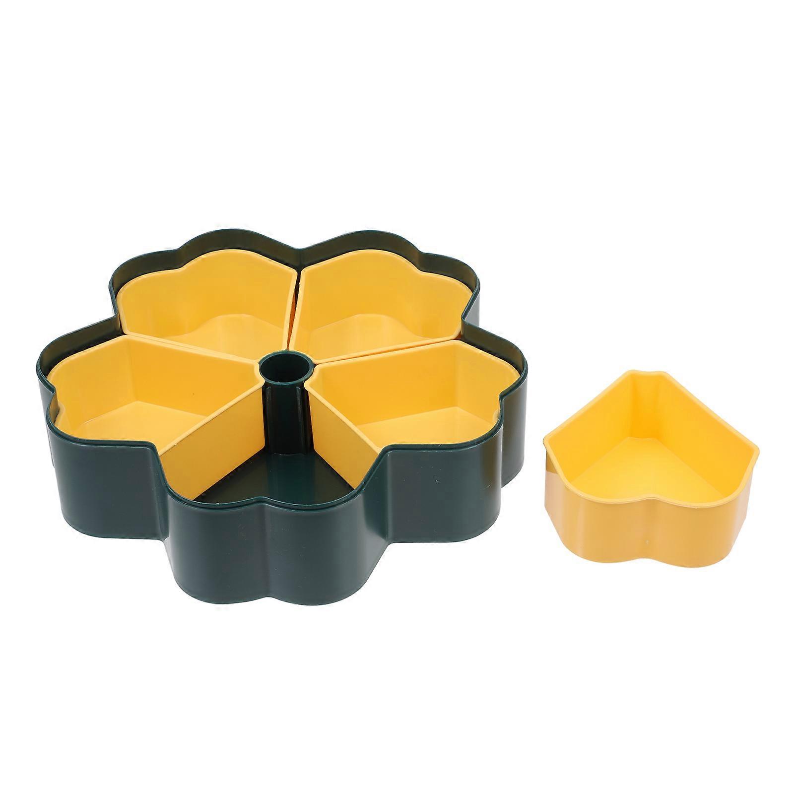 Creative Snacks Box Rotatable Design For Dried Fruits And Candies 26.5X24X7.5CM Storage 1Pack